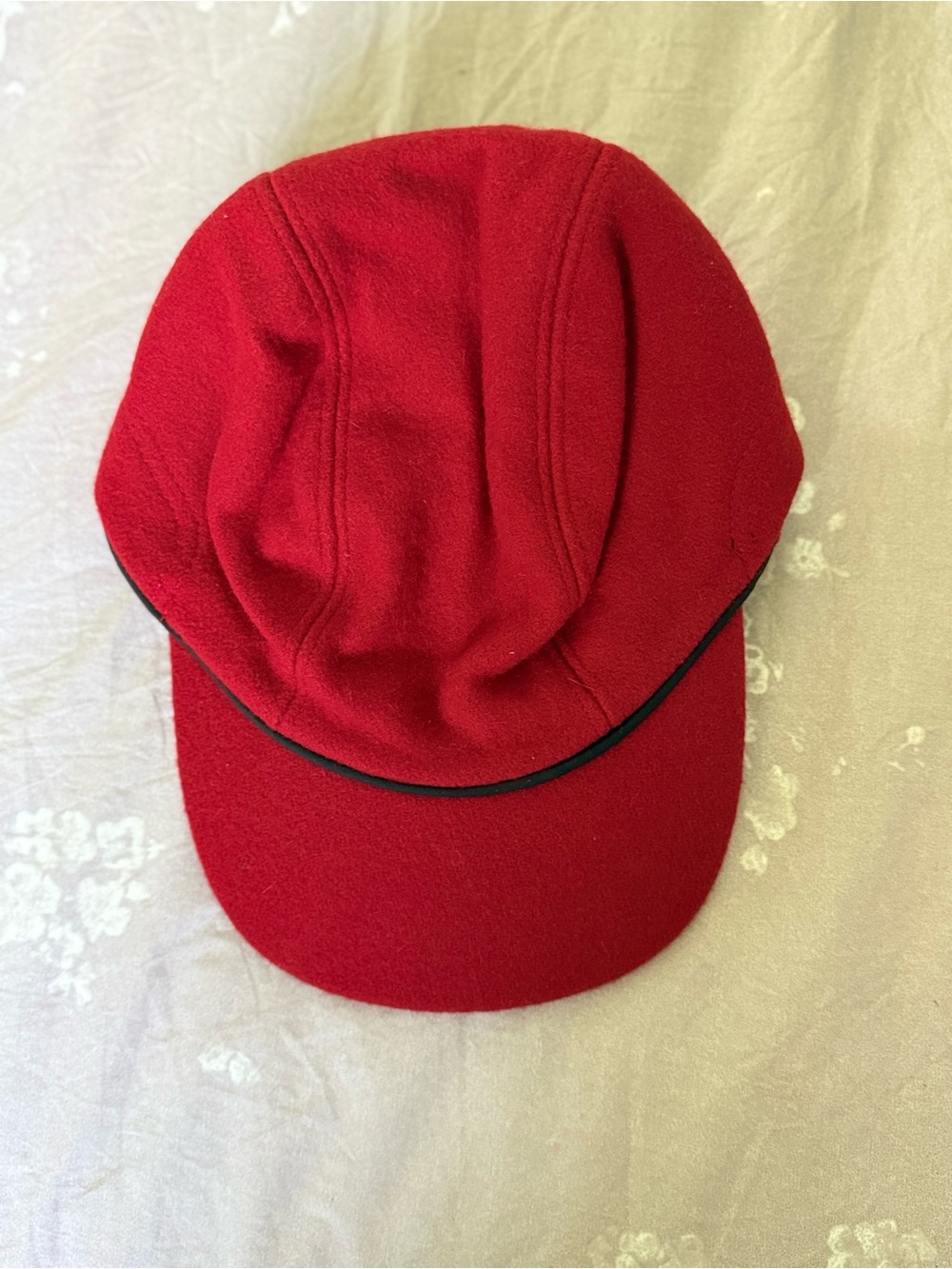 Red Wool Winter Cap